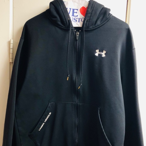 Rare‎ Men's Real Under Armour Hooded Full Zip, Sz Small - Picture 6 of 7
